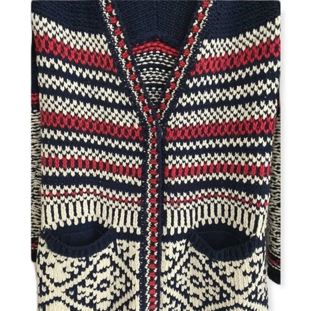 FREE PEOPLE‎ Nordic Cardigan Duster M - Picture 5 of 11